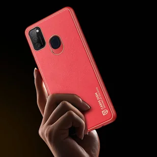 Dux Ducis Yolo eleganckie etui pokrowiec ze skóry ekologicznej Samsung Galaxy M30s czerwony - Etui i futerały do telefonów - miniaturka - grafika 9