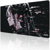 Podkładki pod mysz - DUŻA PODKŁADKA POD MYSZKĘ Glitched Yuki 100x50 TILT XL Na biurko - miniaturka - grafika 1