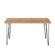 Stoły - KOLM Stół FISK 138 x 80 cm do kuchni, salonu, jadalni Dąb Craft - miniaturka - grafika 1