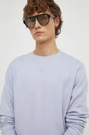 Bluzy męskie - G-Star Raw bluza męska kolor szary gładka - miniaturka - grafika 1