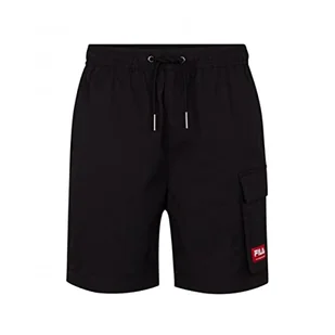 Fila Męskie szorty cargo Trebon, Czarne piękno, XS - Spodenki damskie - miniaturka - grafika 1