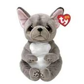 Maskotki i pluszaki - Beanie Bellies Wilfred - szary pies 24cm Ty - miniaturka - grafika 1