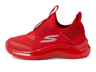 Sneakersy damskie - Skechers 403878L Sneakersy, czerwona tkanina/syntetyk/wykończenie, rozmiar 2,5 UK, Czerwona tkanina syntetyczna wykończenie, 35.5 EU - grafika 1