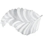 Obrusy i serwetki - Podkładka na stół EUROFIRANY Petal 28 x 44 cm Srebrny - miniaturka - grafika 1