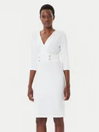 Sukienki - Rinascimento Sukienka koktajlowa CFC0126151003 Biały Slim Fit - miniaturka - grafika 1