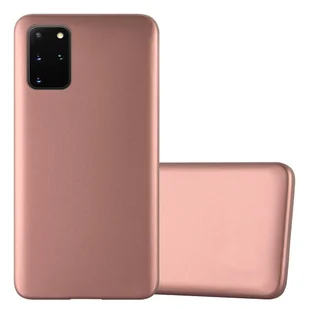 Pokrowiec Do Samsung Galaxy S20 PLUS w METALLIC RÓŻOWE ZŁOTO Etui TPU Silikon Obudowa Ochronny Case Cover Cadorabo - Etui i futerały do telefonów - miniaturka - grafika 1