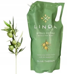 Mydło W Płynie Linda Kremowe Do Rąk Zapas 1l Oliwka Olive Therapy Lux - Mydła - miniaturka - grafika 1
