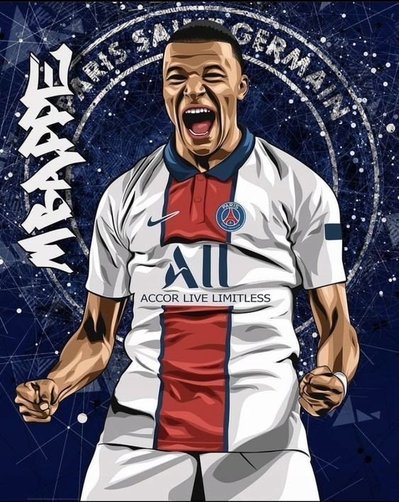 PODKŁADKA POD MYSZ Z Nadrukiem 22x18 cm Kylian Mbappe Tekst Prezent