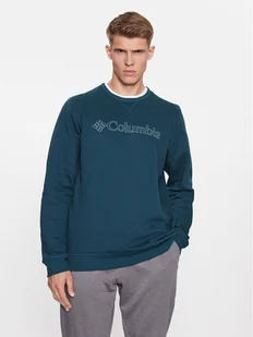 Columbia Bluza M Logo Fleece Crew Niebieski Regular Fit - Bluzy męskie - miniaturka - grafika 1