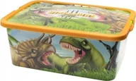 Pojemniki na zabawki - Pojemnik na zabawki Pudełko do przechowywania z przykrywką Dinozaury - miniaturka - grafika 1