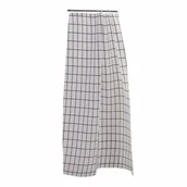 Zasłony prysznicowe - Zasłonka prysznicowa Malva 120 x 180 cm kratka czarnobiały - miniaturka - grafika 1