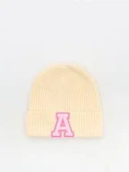 Czapki dla dzieci - Reserved - Dzianinowa czapka z domieszką wełny - kremowy - miniaturka - grafika 1