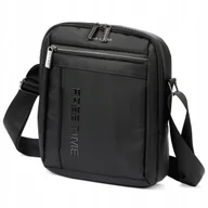 Torby męskie - PIERRE CARDIN MĘSKA CZARNA TORBA NA RAMIĘ SASZETKA LISTONOSZKA - miniaturka - grafika 1