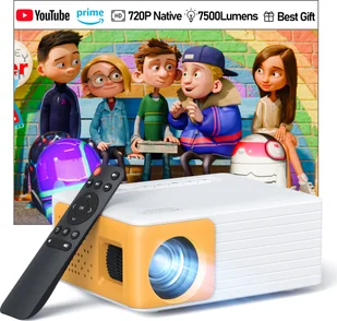 Yoton Y3 Mini Projektor 5500Lumen Full HD 1080P, Natywny 720P Multimedialny Projektor Kina Domowego, Kompatybilny z Laptopem/PC/Smartfonem - Pozostałe akcesoria do telefonów - miniaturka - grafika 1