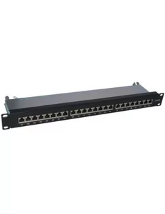 A-LAN Alantec-Patch panel STP 24p LSA kat.6A 1U czarny PK040 - Szafy rack - miniaturka - grafika 1