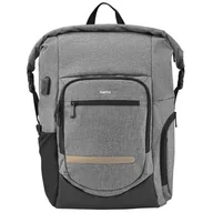 Torby na laptopy - Plecak na laptopa HAMA Terra 15.6 cali Szary - miniaturka - grafika 1