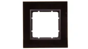 Klawisze i ramki - Hager polo Berker B7 GLAS Ramka pojedyncza pozioma/ pionowa szklana antracytowa 10116616 10116616 - miniaturka - grafika 1