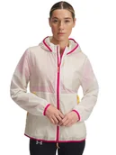 Kurtki i kamizelki sportowe damskie - Under Armour Kurtka przeciwwiatrowa w kolorze białym - miniaturka - grafika 1