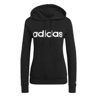 Bluzy sportowe damskie - Bluza z Kapturem Essentials Logo Rozmiar S Czarny - GL0635 - miniaturka - grafika 1