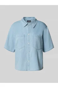 Koszula jeansowa o kroju relaxed fit z mieszanki bawełny model TULA - Pieces - Koszule damskie - miniaturka - grafika 1