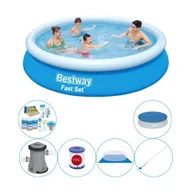 Baseny ogrodowe - Zestaw basenowy - Bestway Fast Set 366x76 cm Rund - miniaturka - grafika 1