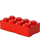 Sztućce dla dzieci - LEGO Pojemnik "Classic Brick 8" w kolorze czerwonym na lunch - 20 x 7,3 x 10 cm - miniaturka - grafika 1