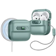 Akcesoria do słuchawek - Etui na słuchawki ESR Pulse HaloLock MagSafe do Apple Airpods 4 Zielony - miniaturka - grafika 1