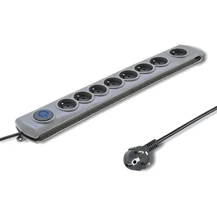 QOLTEC Listwa antyprzepięciowa Quick Switch 8 Gniazd 1.8m (50167) - Listwy zasilające - miniaturka - grafika 1