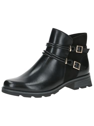 Caprice Damskie botki Boot Flat 9-25419-43, Black Comb, 38 EU, czarny Comb, 38 EU