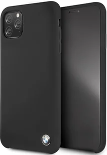 BMW Silicone etui na iPhone 11 Pro Max czarne BMW000229 - Etui i futerały do telefonów - miniaturka - grafika 1