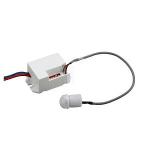 Czujnik ruchu PIR wpuszczany 230V z antenką / sondą, zasięg 3-6m LUX01307 - Alarmy - miniaturka - grafika 1