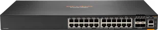 HPE Aruba 6300F - Switch - L3 - managed - 24 x 10/100/1000 + 4 x 1 Gigabit / 10 Gigabit / 25 Gigabit / 50 Gigabit SFP56 Uplink / Stacking - Front und Seite zu Hinterseite - an Rack montierbar JL668A#ABB - Switche - miniaturka - grafika 1