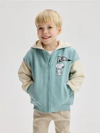 Kombinezony dla dzieci - Reserved - Kurtka bomber Snoopy - jasnoturkusowy - miniaturka - grafika 1