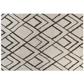 Dywany - Dywan bawełniany włochacz 160 x 230 cm złamana biel z zielonym YESILKOY - miniaturka - grafika 1