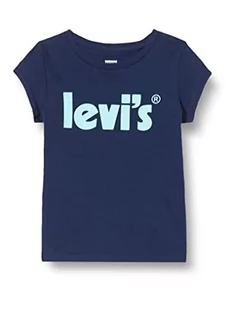 Levi's Kids Koszulka dziewczęca Lvg Basic z plakatem, Średniowieczny niebieski, 5 Lata - Koszulki dla dziewczynek - miniaturka - grafika 1