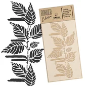 Scrapbooking - Szablon malarski border – bordiura // GAŁĄZKA BRZOZY – BRZEZINA // 45x95cm - miniaturka - grafika 1