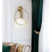 Lampy ścienne - REA OSW-09563 LAMPA ŚCIENNA KINKIET APP922-1W ZŁOTA - miniaturka - grafika 1