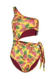 Trendyol Damski kostium kąpielowy z dzianiny w kontrastujących kolorach, różowy-wielokolorowy, 36, Różowy-wielokolorowy, 40 - Stroje kąpielowe - miniaturka - grafika 1