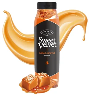 Sos do deserów Neverland karmelowy 1000 g SŁONY KARMEL 1kg Sweet Velvet - Dodatki do ciast w proszku - miniaturka - grafika 1
