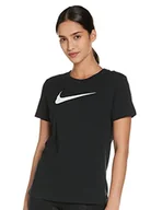 Koszule damskie - Nike W Nk Dry Tee Dfc Crew koszula damska czarny Black/Black/Htr/(White) XX-L - miniaturka - grafika 1