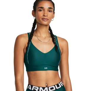Stanik treningowy Under Armour UA Infinity Low 2.0 Strap Bra Zielony - Biustonosze - miniaturka - grafika 3