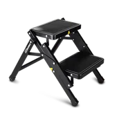 Akcesoria motocyklowe - Stołek Serwisowy ze Stopniem Proworks Czarny - miniaturka - grafika 1