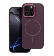 Etui i futerały do telefonów - Futerał FRAME MAG COVER kompatybilny z MagSafe do IPHONE 12 MINI fioletowy - miniaturka - grafika 1