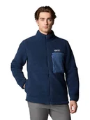 Odzież trekkingowa męska - Columbia Kurtka polarowa "Mountainside" w kolorze granatowym - miniaturka - grafika 1