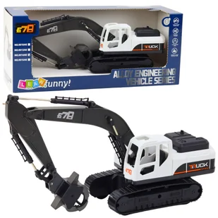 Koparka Gąsienicowa Chwytak Ruchoma Łyżka Obrót 360° LEAN Toys - Samochody i pojazdy dla dzieci - miniaturka - grafika 1