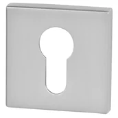 Szyldy i rozety - VDS ROZETA KWADRATOWA WKŁADKA R67 SATYNA CHROM 49-0012 - miniaturka - grafika 1