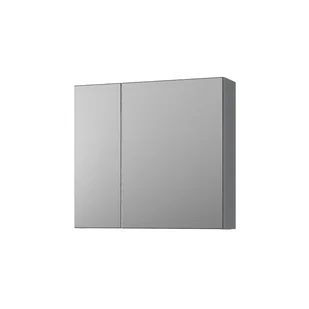 Szafka łazienkowa wisząca z lustrem Krofam Arco 60 cm grafit mat 149-0116 - Szafki łazienkowe - miniaturka - grafika 1