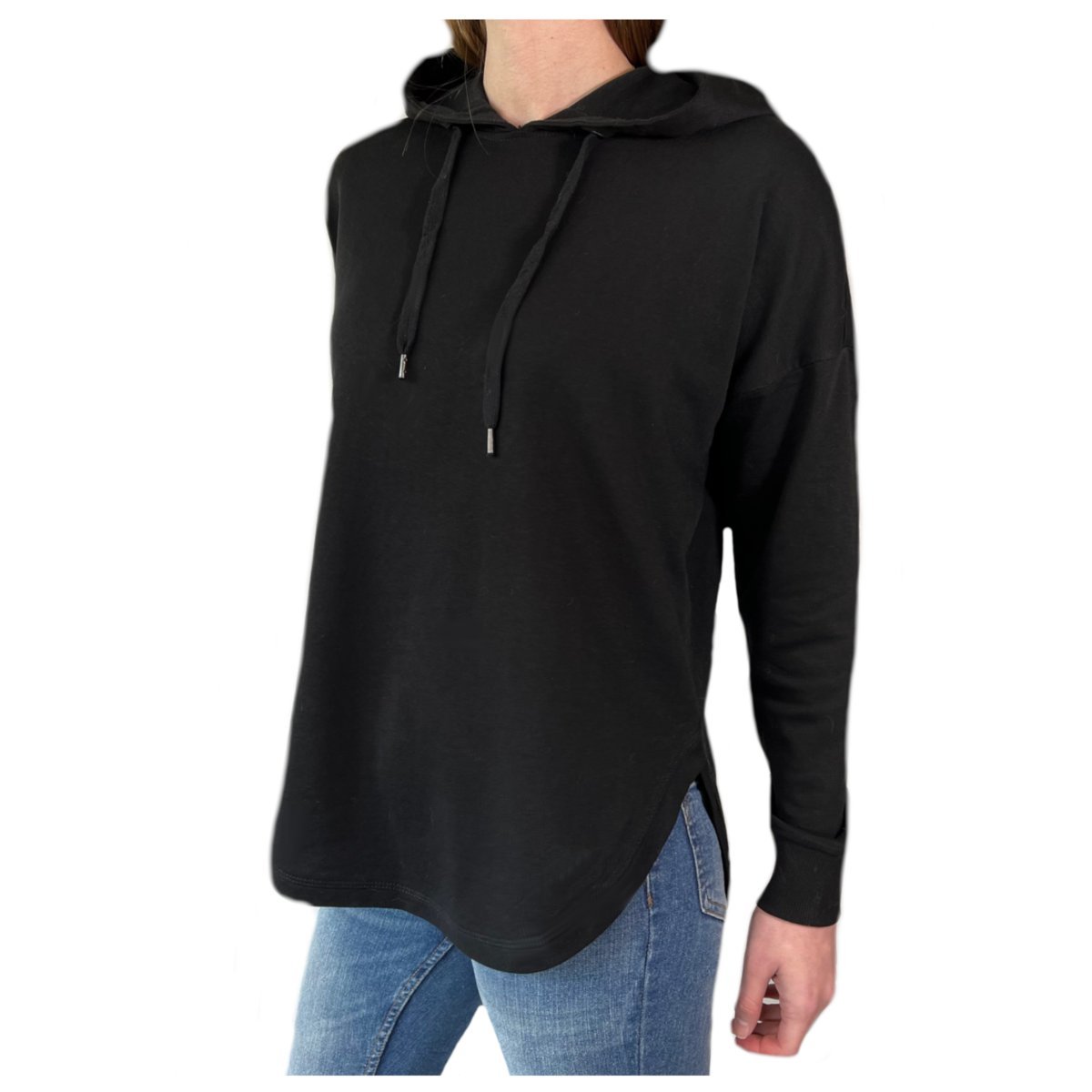 Bluza damska czarna z kapturem M
