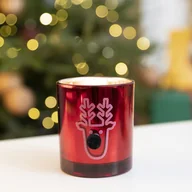 Świece - Świeca Świąteczna Frosted Zapachowa 10 cm Homla - miniaturka - grafika 1