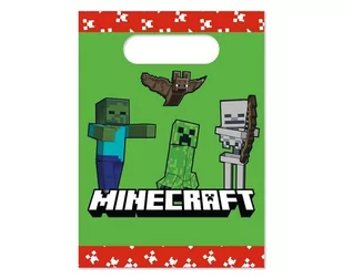 Torebki Papierowe Minecraft 4 Szt - Opakowania i torebki na prezenty - miniaturka - grafika 1